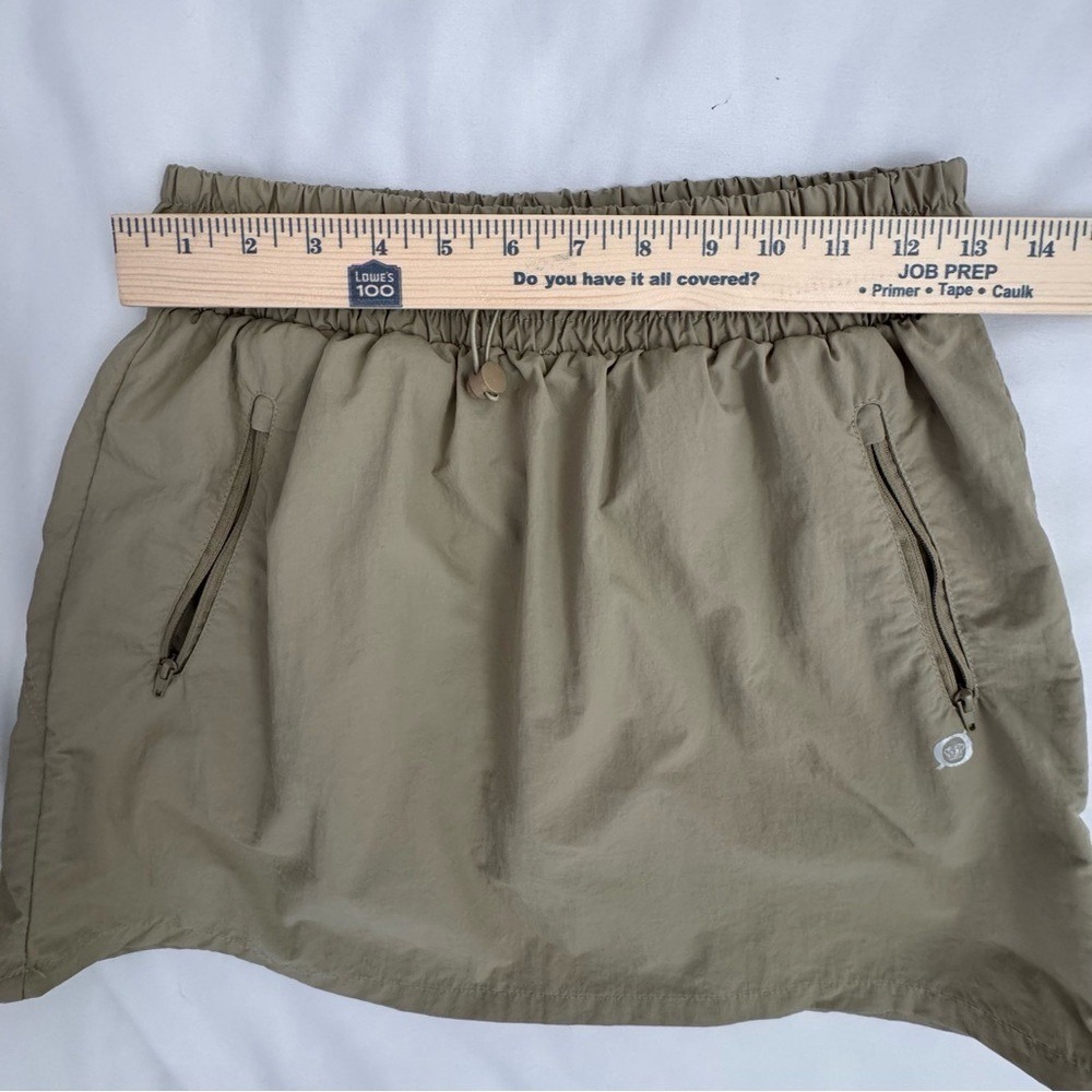 Born Outdoor Khaki Skort with Built-In Shorts | Elastic Waist | Size M Acubi - Picture 7 of 8